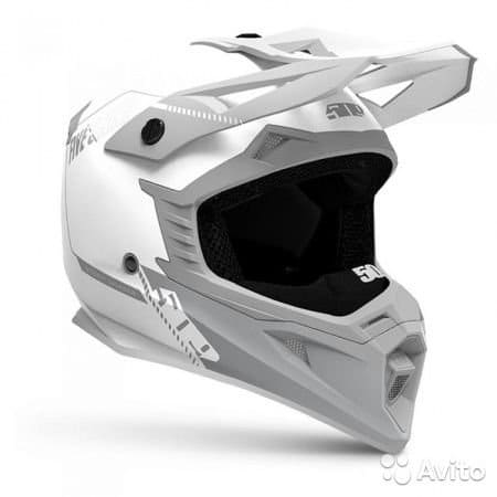 Шлем 509 Tactical, Бело-серый 