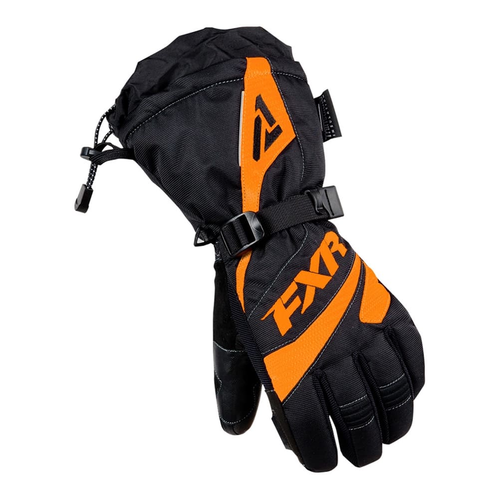 Перчатки FXR Fusion с утеплителем, Черно-оранжевый 