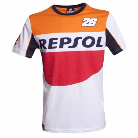 Новый-2016-Мужчины-Дани-Педроса-26-Repsol-Moto-GP-Футболка-Лето-С-Коротким-рукавом-Повседневная-футболка